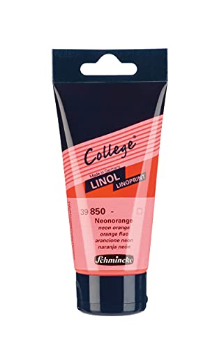 Schmincke - College Linol, Künstler-Linoldruck-Farben, Neonorange in 75 ml-Tube, 39850013, geruchsarme Linoldruckfarbe auf Wasserbasis, lichtecht, gleichmäßiger Druck Schmincke - College Linol, Künstler-Linoldruck-Farben, Neonorange in 75 ml-Tube, 39850013, geruchsarme Linoldruckfarbe auf Wasserbasis, lichtecht, gleichmäßiger Druck von Schmincke