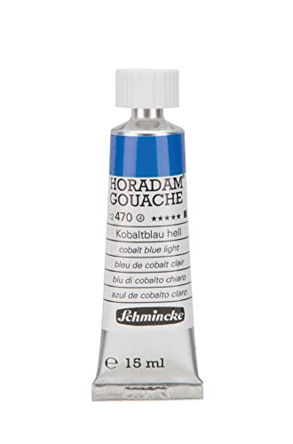 Schmincke – HORADAM® GOUACHE - feinste Künstler-Gouache, Kobaltblau hell - 15 ml von Schmincke