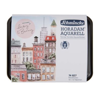 Schmincke Horadam Aquarellkasten 18x halbe Näpfe von May&Berry