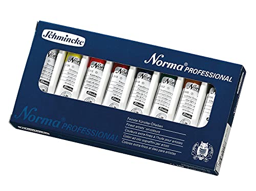 Schmincke - Norma, feinste Künstler-Ölfarben Grundsortiment, 8 x 20 ml, 71 108 097, Kartonset, moderne, umweltbewusst rezeptierte Ölfarbe, Ölmalerei Schmincke - Norma, feinste Künstler-Ölfarben Grundsortiment, 8 x 20 ml, 71 108 097, Kartonset, moderne, umweltbewusst rezeptierte Ölfarbe, Ölmalerei von Schmincke