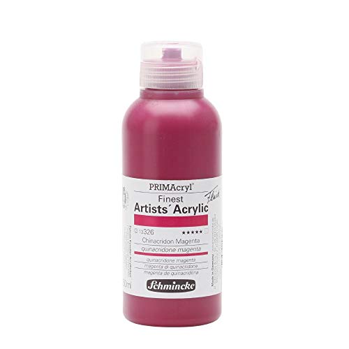 Schmincke – PRIMAcryl® - feinste Künstler-Acrylfarben, Chinacridon Magenta - 250 ml von Schmincke