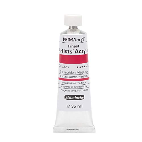 Schmincke – PRIMAcryl® - feinste Künstler-Acrylfarben, Chinacridon Magenta - 35 ml von Schmincke