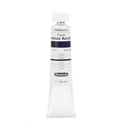 Schmincke – PRIMAcryl® - feinste Künstler-Acrylfarben, Indigo - 120 ml von Schmincke