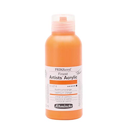 Schmincke – PRIMAcryl® - feinste Künstler-Acrylfarben, Kadmiumorange - 250 ml von Schmincke