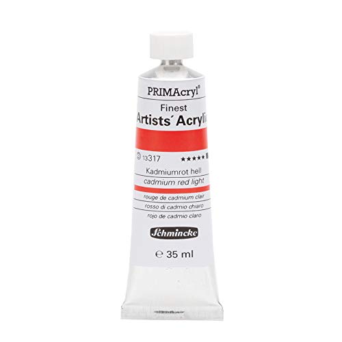 Schmincke – PRIMAcryl® - feinste Künstler-Acrylfarben, Kadmiumrot hell - 35 ml von Schmincke