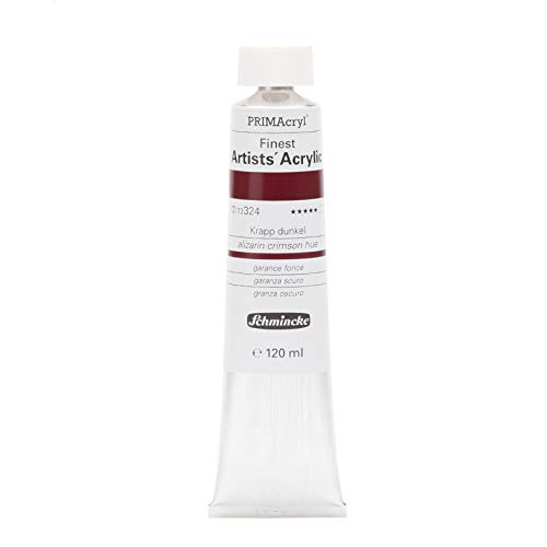 Schmincke – PRIMAcryl® - feinste Künstler-Acrylfarben, Krapp dunkel - 120 ml von Schmincke