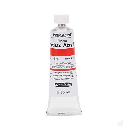 Schmincke – PRIMAcryl® - feinste Künstler-Acrylfarben, Lasur-Orange - 35 ml von Schmincke