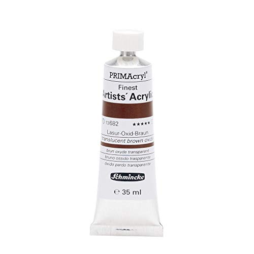 Schmincke – PRIMAcryl® - feinste Künstler-Acrylfarben, Lasur-Oxid-Braun - 35 ml von Schmincke