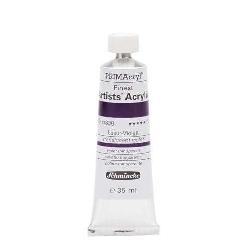 Schmincke – PRIMAcryl® - feinste Künstler-Acrylfarben, Lasur-Violett - 35 ml von Schmincke