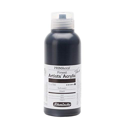 Schmincke – PRIMAcryl® - feinste Künstler-Acrylfarben, Schwarz - 250 ml von Schmincke