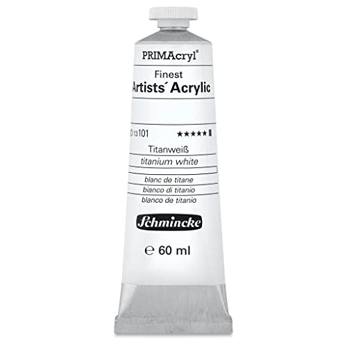 Schmincke – PRIMAcryl® - feinste Künstler-Acrylfarben, Titanweiß - 60 ml von Schmincke