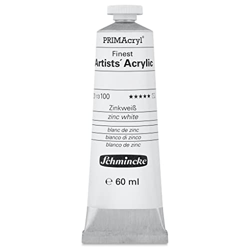 Schmincke – PRIMAcryl® - feinste Künstler-Acrylfarben, Zinkweiß - 60 ml von Schmincke