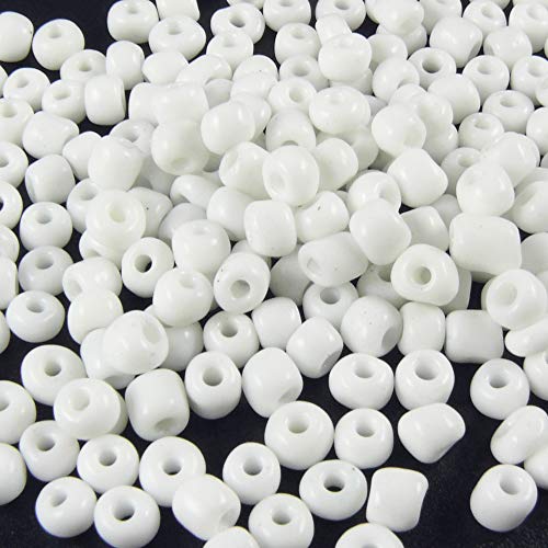 210x weiße Rocailles Perlen 6/0 Glasperlen 4mm Beads Indianerperlen 210x weiße Rocailles Perlen 6/0 Glasperlen 4mm Beads Indianerperlen von Schmuck-Traumwelt