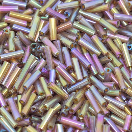 550 Rocailles-Stifte Mix 7mm Röhrchen bunt Lüster Perlen -1062 von Schmuck-Traumwelt