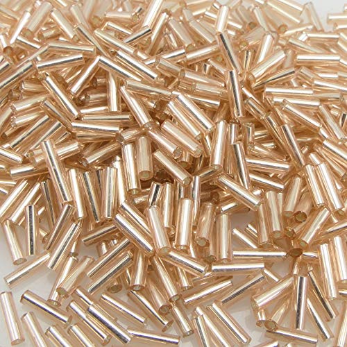 640 Rocailles-Stifte 7mm Röhrchen champagner Perlen Silbereinzug Rocaillesperlen 640 Rocailles-Stifte 7mm Röhrchen champagner Perlen Silbereinzug Rocaillesperlen von Schmuck-Traumwelt