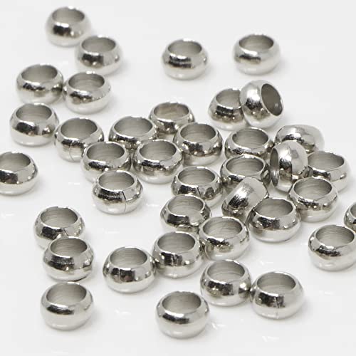 Crimpperlen 3,5mm Quetschperlen 50 St. Altsilber Metallperlen zum Ketten Basteln Crimpperlen 3,5mm Quetschperlen 50 St. Altsilber Metallperlen zum Ketten Basteln von Schmuck-Traumwelt