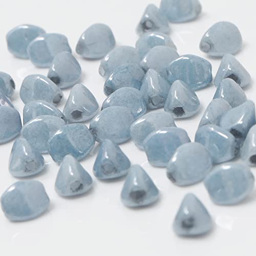 Glasperlen Pinch Beads 5x3mm 55 St. Perlen Alabaster-Blau Lüster Bastelperlen zur Schmuckherstellung Glasperlen Pinch Beads 5x3mm 55 St. Perlen Alabaster-Blau Lüster Bastelperlen zur Schmuckherstellung von Schmuck-Traumwelt