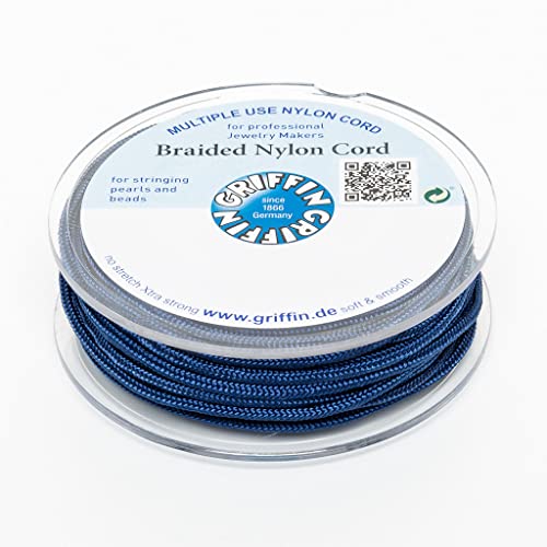 Griffin geflochtene Nylonschnur Ø 2mm Blau Spule 10m Schmuckband Faden Schnur -115 Griffin geflochtene Nylonschnur Ø 2mm Blau Spule 10m Schmuckband Faden Schnur -115 von Schmuck-Traumwelt