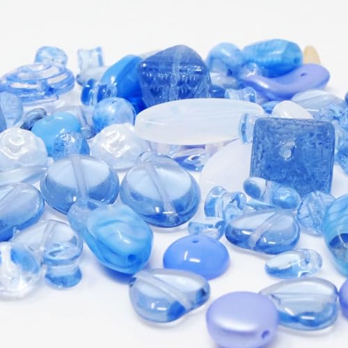 Perlenmix 80 St.Perlen Mix Glasperlen Mischung arktis blau 4-24mm Glas Beads -814 Perlenmix 80 St.Perlen Mix Glasperlen Mischung arktis blau 4-24mm Glas Beads -814 von Schmuck-Traumwelt