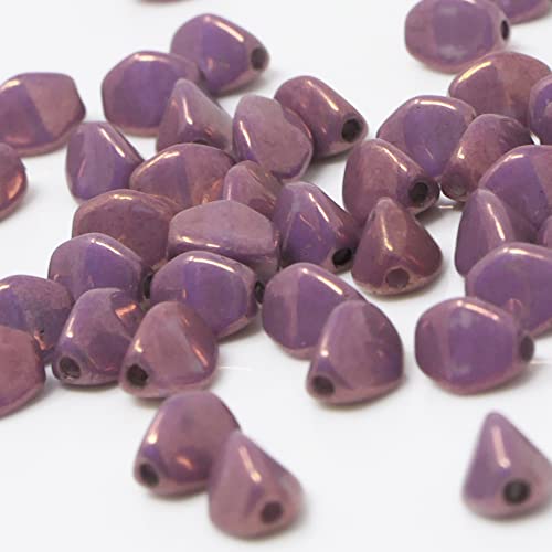 Pinch Beads 5mm tschechische Glasperlen 55 St. Alabaster-Lila glänzend Perlen zum Basteln Pinch Beads 5mm tschechische Glasperlen 55 St. Alabaster-Lila glänzend Perlen zum Basteln von Schmuck-Traumwelt