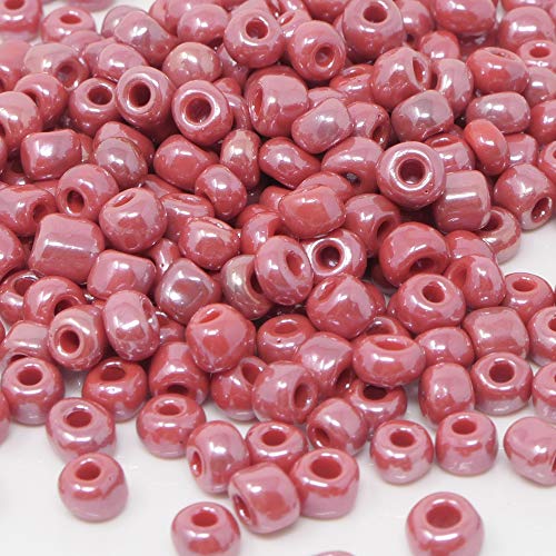 Rocailles Perlen 230 St. Glasperlen rose opak 4mm Indianerperlen -1816 Rocailles Perlen 230 St. Glasperlen rose opak 4mm Indianerperlen -1816 von Schmuck-Traumwelt
