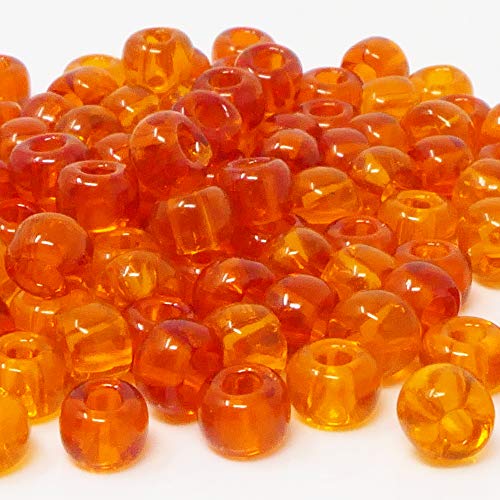 Rocailles Perlen 6mm Glasperlen Mix 3/0 orange Rocaillesperlen 100 St. Perlenmix -1517 Rocailles Perlen 6mm Glasperlen Mix 3/0 orange Rocaillesperlen 100 St. Perlenmix -1517 von Schmuck-Traumwelt