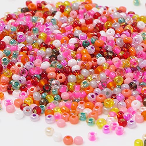 Rocailles Perlen Glasperlen 1500 St. Farben-Mix 2mm bunt Rocaillesperlen Perlenmix 11/0 von Schmuck-Traumwelt