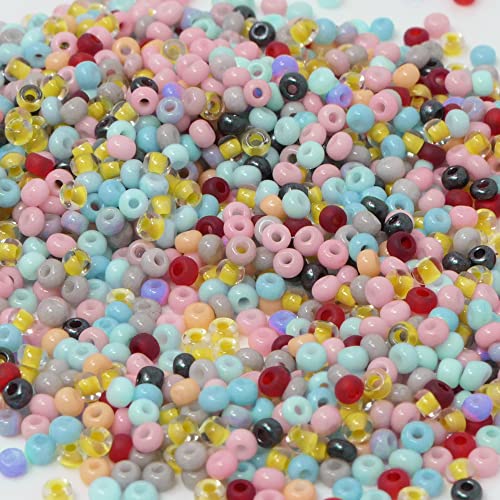 Rocailles-Perlen-Mix 1300 St. Glasperlen 2mm Farbenmix Pastell Indianerperlen zum Auffädeln 11/0 Rocailles-Perlen-Mix 1300 St. Glasperlen 2mm Farbenmix Pastell Indianerperlen zum Auffädeln 11/0 von Schmuck-Traumwelt