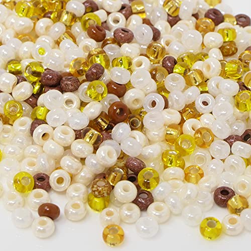 Rocailles-Perlen-Mix Bunt 610 St. Glasperlen 3mm Mischung Bastelperlen zum Auffädeln 8/0-717 Rocailles-Perlen-Mix Bunt 610 St. Glasperlen 3mm Mischung Bastelperlen zum Auffädeln 8/0-717 von Schmuck-Traumwelt
