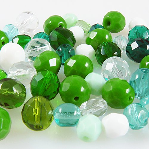 edle Perlen grün 50x Glasschliffperlen Perlenmischung 6-8mm Beads Mix -1778 edle Perlen grün 50x Glasschliffperlen Perlenmischung 6-8mm Beads Mix -1778 von Schmuck-Traumwelt