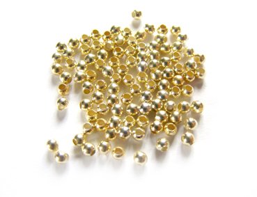 Schmuckmanufaktur Failer 50 Stück Quetschperlen, Crimpperlen, Quetschkalotten, 2,5 mm, 925 Silber vergoldet, Deutscher Hersteller/Produktion Schmuckmanufaktur Failer 50 Stück Quetschperlen, Crimpperlen, Quetschkalotten, 2,5 mm, 925 Silber vergoldet, Deutscher Hersteller/Produktion von Schmuckmanufaktur Failer