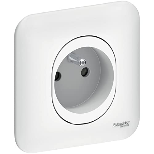 Steckdose 2p+t – Klemmen Auto – Weiß – mit Krallen – Schneider ovalis – komplett Steckdose 2p+t – Klemmen Auto – Weiß – mit Krallen – Schneider ovalis – komplett von Schneider Electric