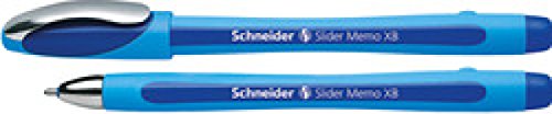Kugelschreiber Slider Memo XB blau, Visco Glide(Liefermenge=2) von Schneider Schreibgeräte