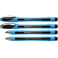Schneider Kugelschreiber Slider Memo blau Schreibfarbe schwarz, 10 St. von Schneider