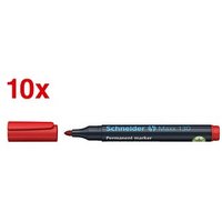 Schneider Maxx 130 Permanentmarker rot 1,0 - 3,0 mm, 10 St. Schneider Maxx 130 Permanentmarker rot 1,0 - 3,0 mm, 10 St. von Schneider
