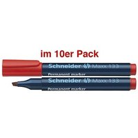 Schneider Maxx 133 Permanentmarker rot 1,0 - 4,0 mm, 10 St. Schneider Maxx 133 Permanentmarker rot 1,0 - 4,0 mm, 10 St. von Schneider