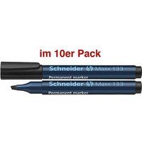 Schneider Maxx 133 Permanentmarker schwarz 1,0 - 4,0 mm, 10 St. von Schneider