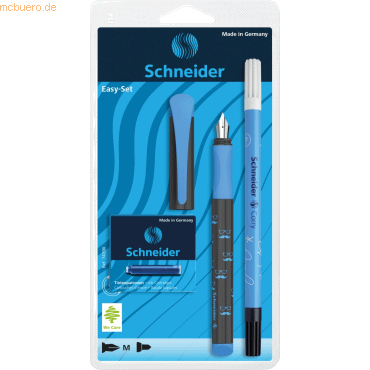 10 x Schneider Füllhalter Easy + 6 Patronen blau / 1xCorry sortiert von Schneider
