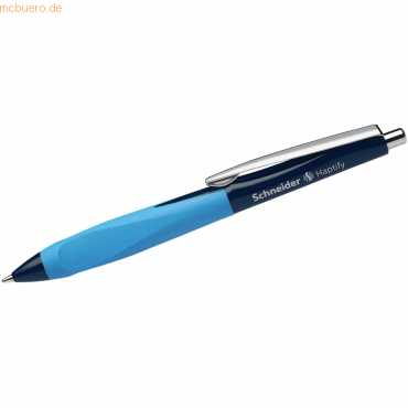 10 x Schneider Kugelschreiber Haptify M dunkelblau/hellblau Schreibfar von Schneider