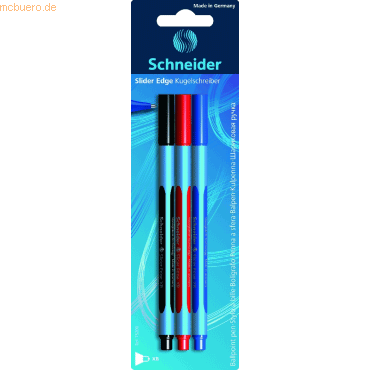 10 x Schneider Kugelschreiber Slider Edge Kappenmodell XB Blisterkarte 10 x Schneider Kugelschreiber Slider Edge Kappenmodell XB Blisterkarte von Schneider