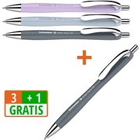 3 + 1 GRATIS: Schneider Kugelschreiber Slider Rave XB farbsortiert, Schreibfarbe: blau, 3 St. + GRATIS 1 St. von Schneider