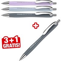 3 + 1 GRATIS: Schneider Kugelschreiber Slider Rave XB farbsortiert, Schreibfarbe: blau, 3 St. + GRATIS 1 St. von Schneider