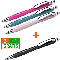 3 + 1 GRATIS: Schneider Kugelschreiber Slider Rave XB farbsortiert, Schreibfarbe: blau, 3 St. + GRATIS 1 Slider Rave XB schwarz 3 + 1 GRATIS: Schneider Kugelschreiber Slider Rave XB farbsortiert, Schreibfarbe: blau, 3 St. + GRATIS 1 Slider Rave XB schwarz von Schneider