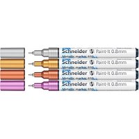 Schneider 010 Lackmarker farbsortiert 0,8 mm, 4 Set Schneider 010 Lackmarker farbsortiert 0,8 mm, 4 Set von Schneider