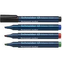 Schneider Maxx 133 Permanentmarker farbsortiert 1,0 - 4,0 mm, 4 St. Schneider Maxx 133 Permanentmarker farbsortiert 1,0 - 4,0 mm, 4 St. von Schneider