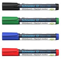 Schneider Maxx 290 Whiteboard- und Flipchart-Marker farbsortiert 2,0 - 3,0 mm, 4 St. Schneider Maxx 290 Whiteboard- und Flipchart-Marker farbsortiert 2,0 - 3,0 mm, 4 St. von Schneider