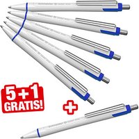 5 + 1 GRATIS: Schneider Kugelschreiber Slider Xite weiß Schreibfarbe blau, 5 St. + GRATIS 1 St. von Schneider