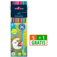 5 + 1 GRATIS: Schneider Line-Up Fineliner farbsortiert 0,4 mm, 5 St. + GRATIS 1 Fineliner von Schneider