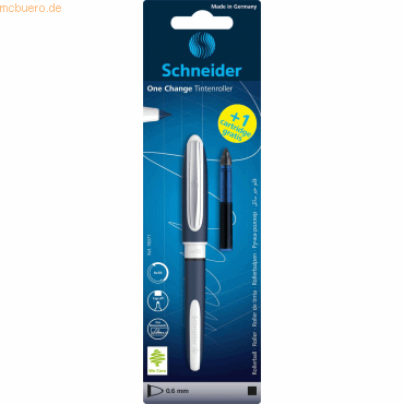 5 x Schneider Tintenroller One Change Ultra-Smooth-Spitze 0,6mm schwar von Schneider