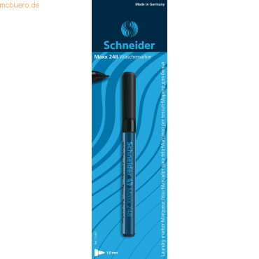 5 x Schneider Wäschemarker Maxx 248 Blisterverpackung schwarz von Schneider